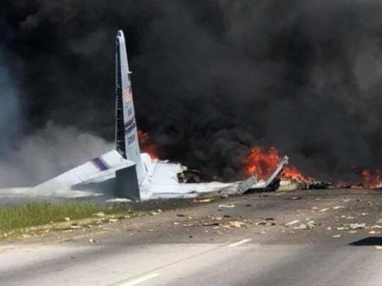 В Джорджии разбился военно-транспортный самолет США