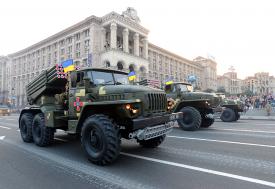 На Крещатике прошла репетиция военного парада ко Дню Независимости Украины