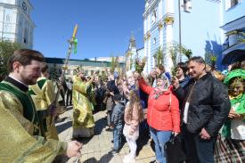 Празднование Вербного воскресенья в Киеве