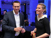 Алексей Навальный и Ксения Собчак