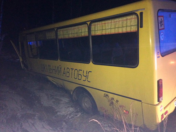 На Житомирщине BMW врезался в автобус со школьниками (ФОТО)