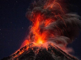 В Мексике «разошелся» вулкана Колима