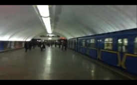 Пожар на станции столичного метро "Осокорки"
