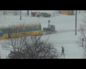 Аномальный снегопад парализовал Киев