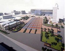На обновленной к 2012 году троицкой площади перед национальным спорткомплексом «олимпийский» в киеве будут не только фонтаны, но и троицкий собор