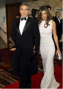Джордж клуни явился на церемонию «эмми-2010» с невестой&nbsp;— итальянской топ-моделью элизабеттой каналис