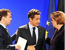 Меркель Медведев Саркози Довиль