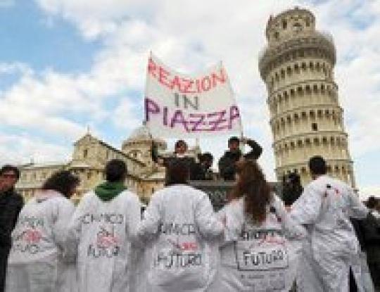 Всю Италию охватила волна студенческих манифестаций