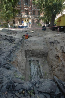 В Киеве разрушен древний фундамент