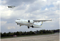 Вчера состоялся первый полет нового украинского пассажирского самолета ан-158