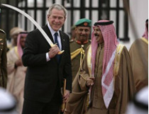 Буш король Бахрейна Хамад бен Иса аль-Халифа