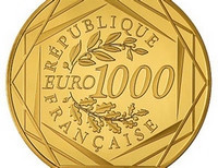 монета 1000 евро