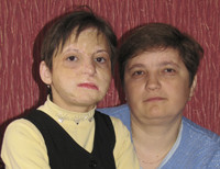 Оля Костюк с мамой