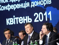 Виктор Янукович на Донорской конференции, посвященной 25-й годовщине техногенной катастрофы на ЧАЭС