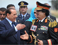 Каддафи и Берлускони