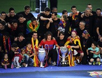 Триумф в Лиге чемпионов игроки «Барселоны» отметили на концерте Шакиры 