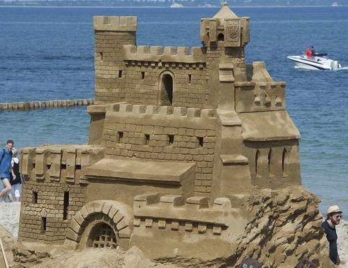 самый большой замок из песка