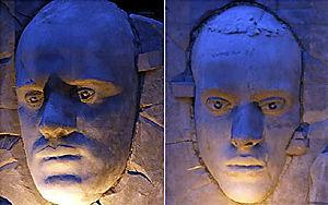 В лондоне установили 16-метровую скульптуру с изображением лиц известных футболистов