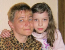 Лариса Разводовская с дочерью