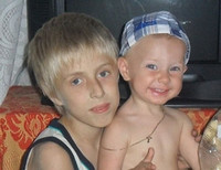 Дима с младшим братом Тимуром