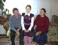 Таня Мялык с родителями