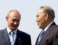 Путин и Назарбаев