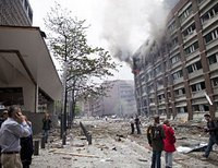 разрушения после взрыва