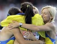 Женская сборная Украины выиграла «золото» в легкоатлетической эстафете