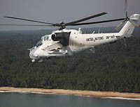 вертолет ООН в Кот-д'Ивуаре