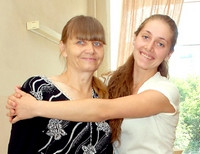 Ольга Романчак с дочерью