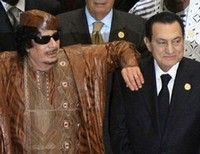 Мубарак и Каддафи
