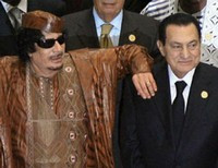 Мубарак и Каддафи