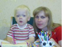 Владик Заричко и его мама