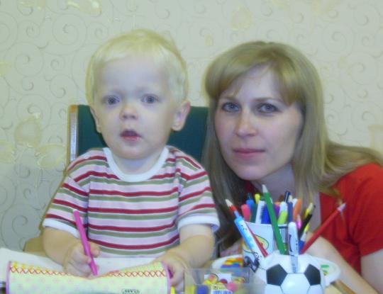 Владик Заричко и его мама