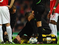 Футболист «Арсенала» сломал сопернику челюсть