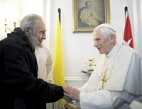 Фидель Кастро Бенедикт XVI