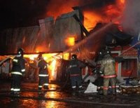 пожар на московском рынке «Качалово»