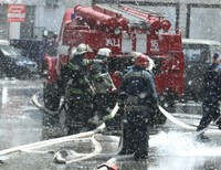 пожар на складе секонд-хенда в Киеве