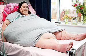 Самая полная британка, весившая 286 килограммов, умерла в возрасте 41 года от&#133; Переедания