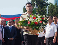 Рамиля Сафарова в Баку встречали с цветами