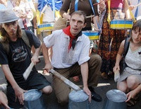 Митинг под Украинским домом