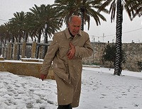 снег Дамаск Сирия