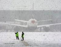 снегопад аэропорт