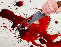 нож кровь убийство