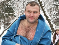 Алексей Гуцуляк закопался в снег