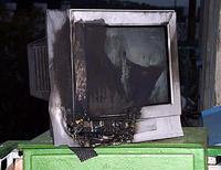 сгорел телевизор