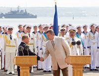 Янукович и Путин вместе отметили День флота (фото)