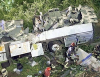 автобус Италия автокатастрофа