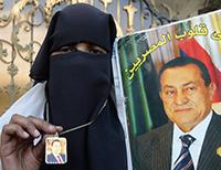 Сторонница Мубарака
