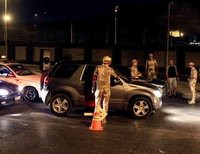 Полицейский кордон в Каире